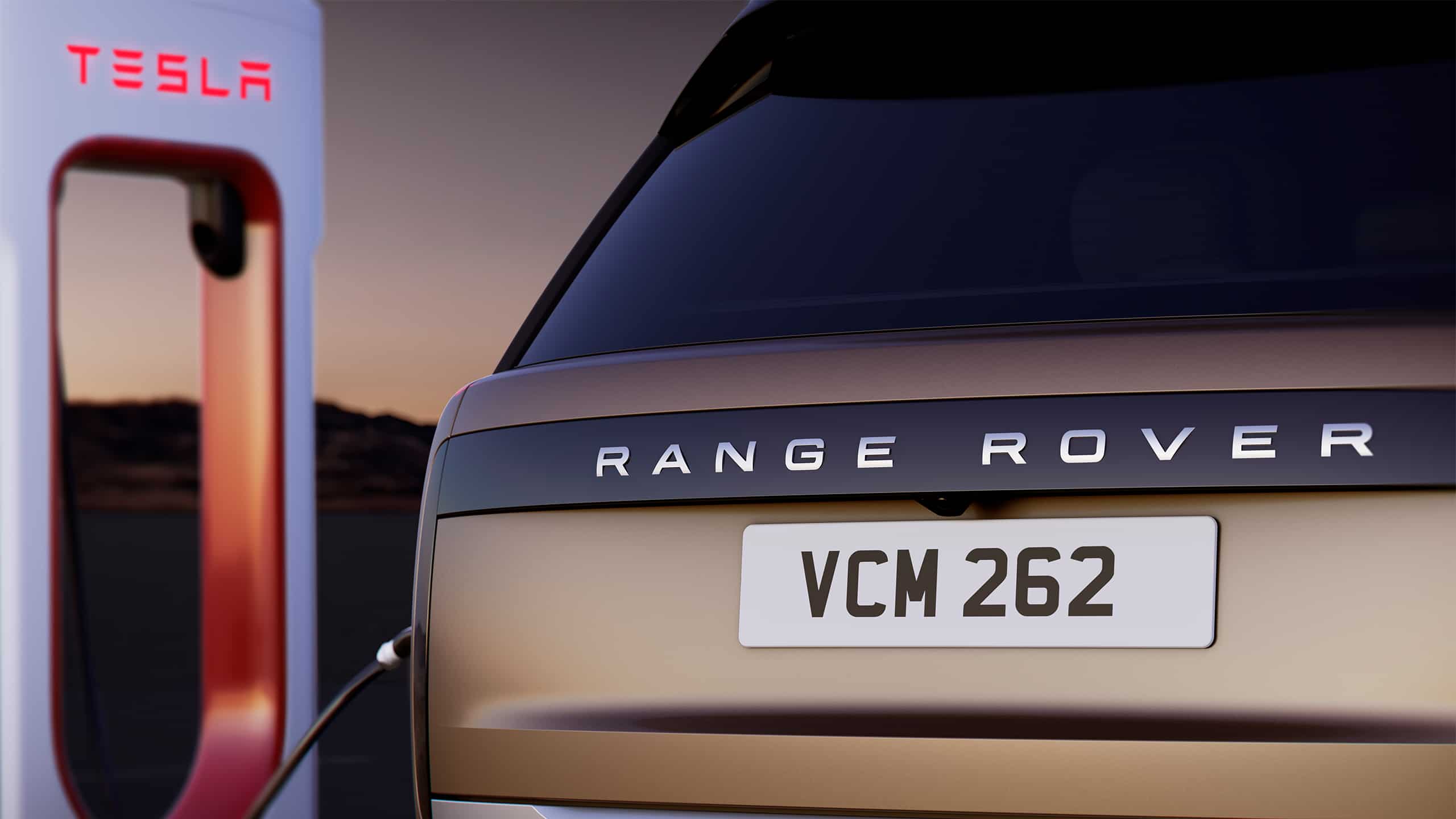 Land Rover Tesla Charging